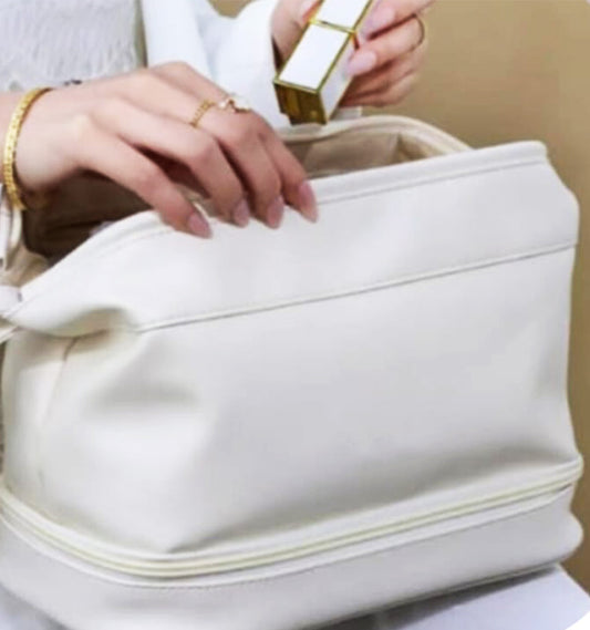 Double Layer Travel Cosmetic Pouch