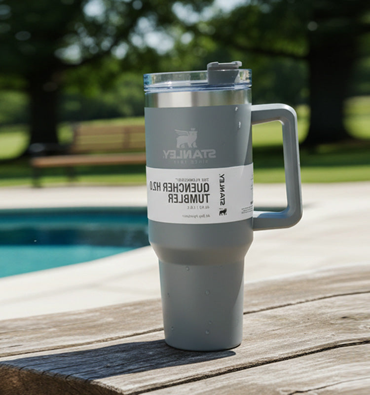 Stainless Steel Tumbler with Straw 40oz