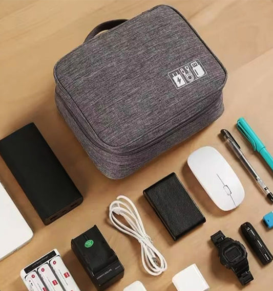 Portable Travel Tech Organizer Pouch