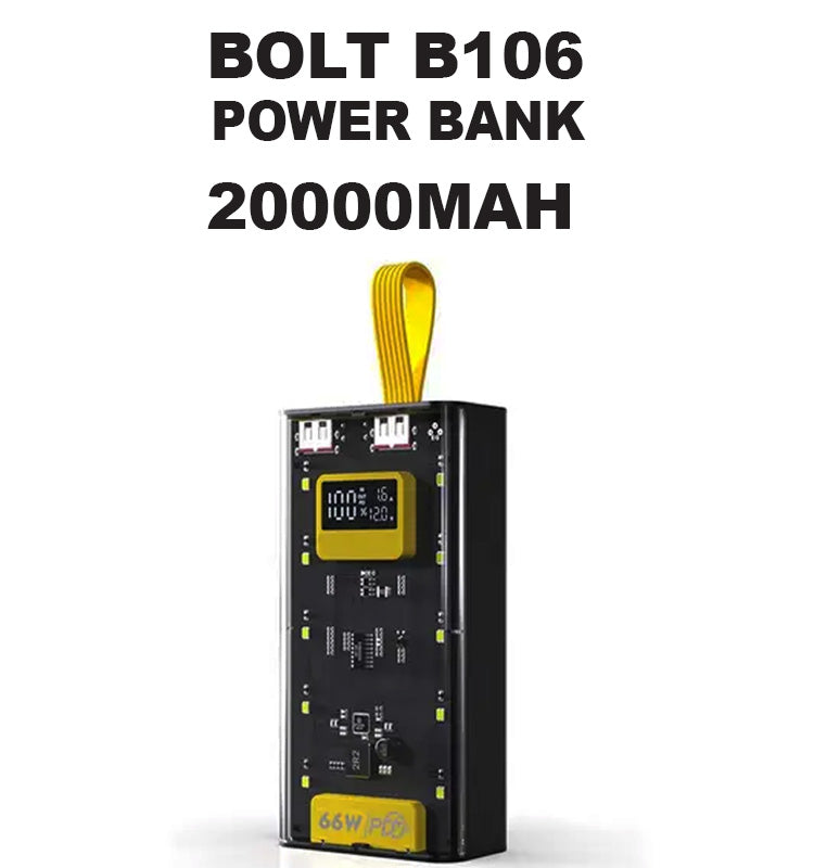 Bolt B106 20000mAh Super Fast Charging Power Bank