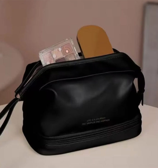Double Layer Travel Cosmetic Pouch