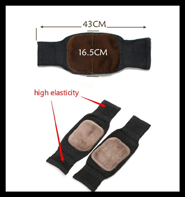 Woolen Winter Knee Warmers (Pair)