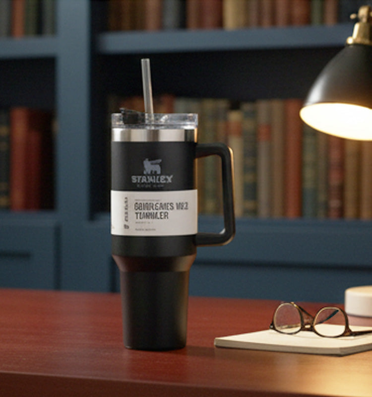 Stainless Steel Tumbler with Straw 40oz