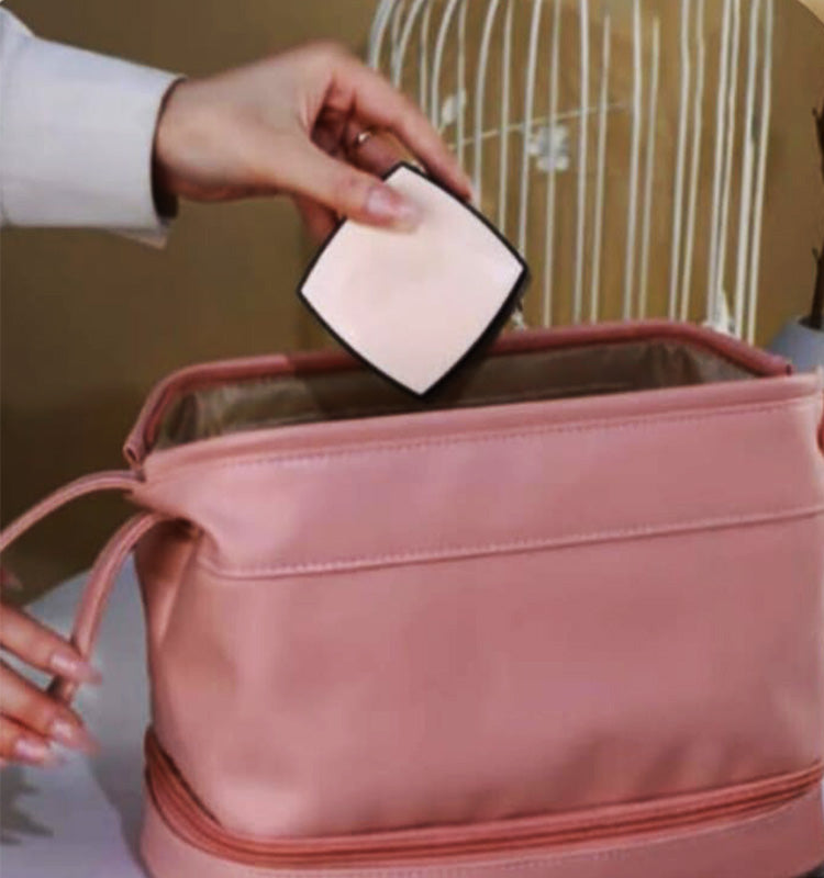 Double Layer Travel Cosmetic Pouch