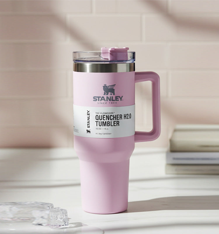 Stainless Steel Tumbler with Straw 40oz