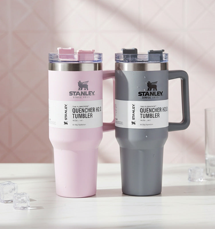 Stainless Steel Tumbler with Straw 40oz